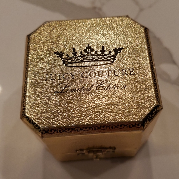 👑💕🌴Juicy Couture Palm Tree Pearl Charm Silver Gold Crystals limited edition - Picture 8 of 8